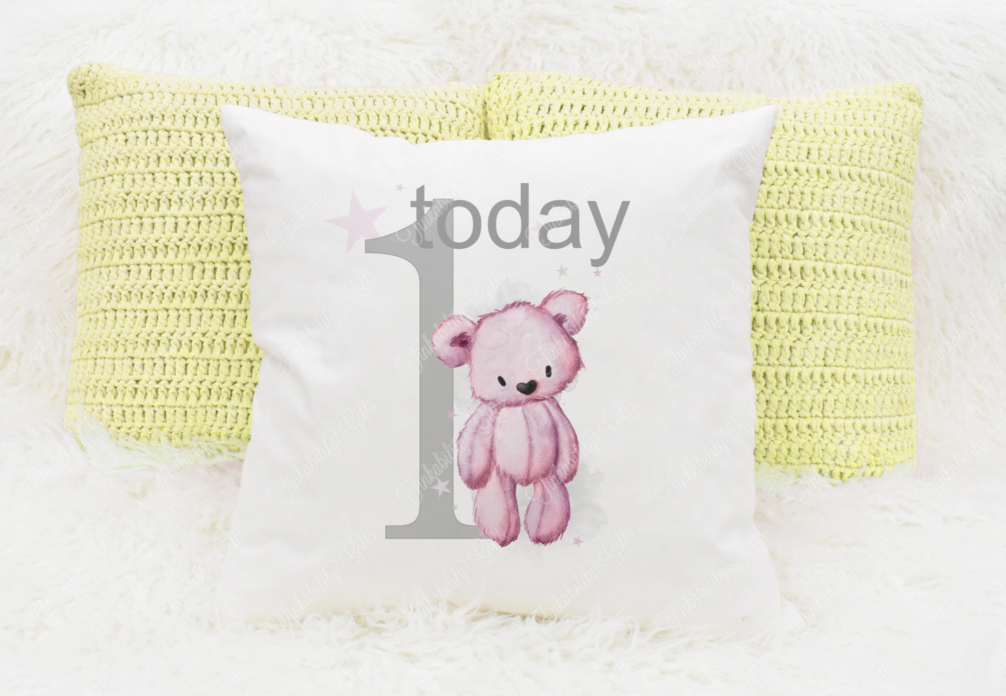 Birthday Bear Cushion