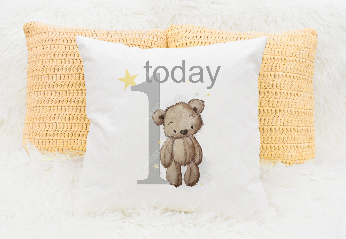 Birthday Bear Cushion