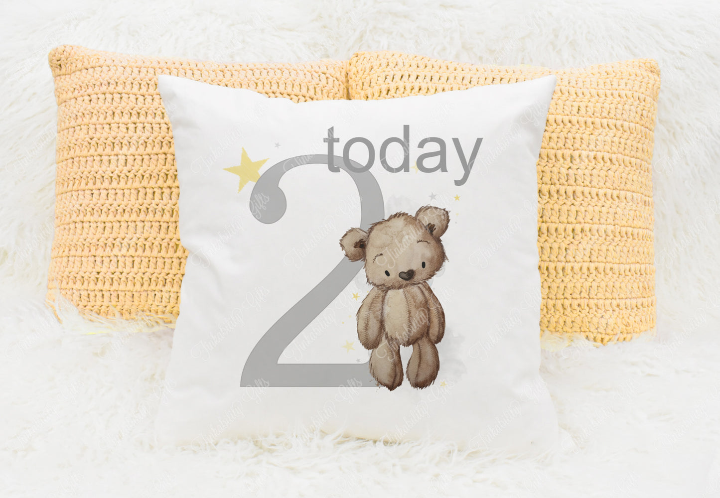 Birthday Bear Cushion