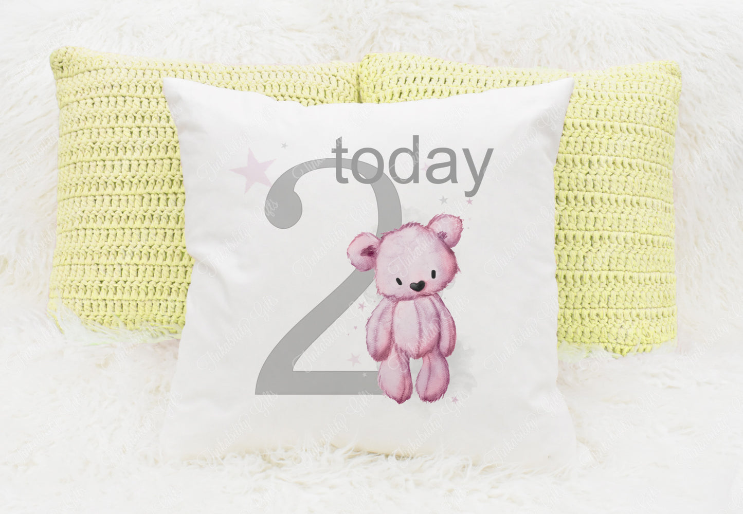 Birthday Bear Cushion