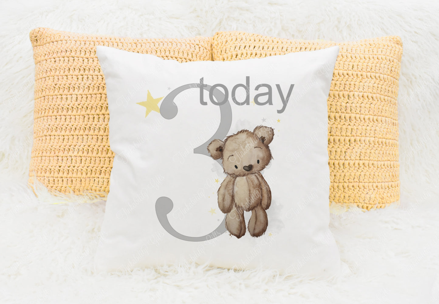 Birthday Bear Cushion