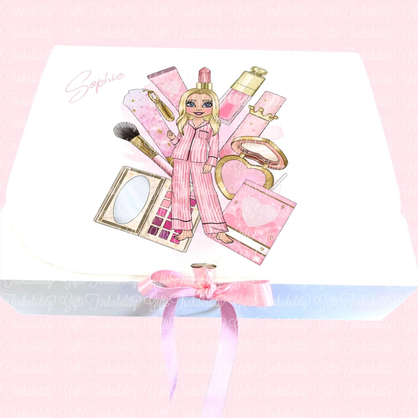 Make Up Girl Gift Box with Bow