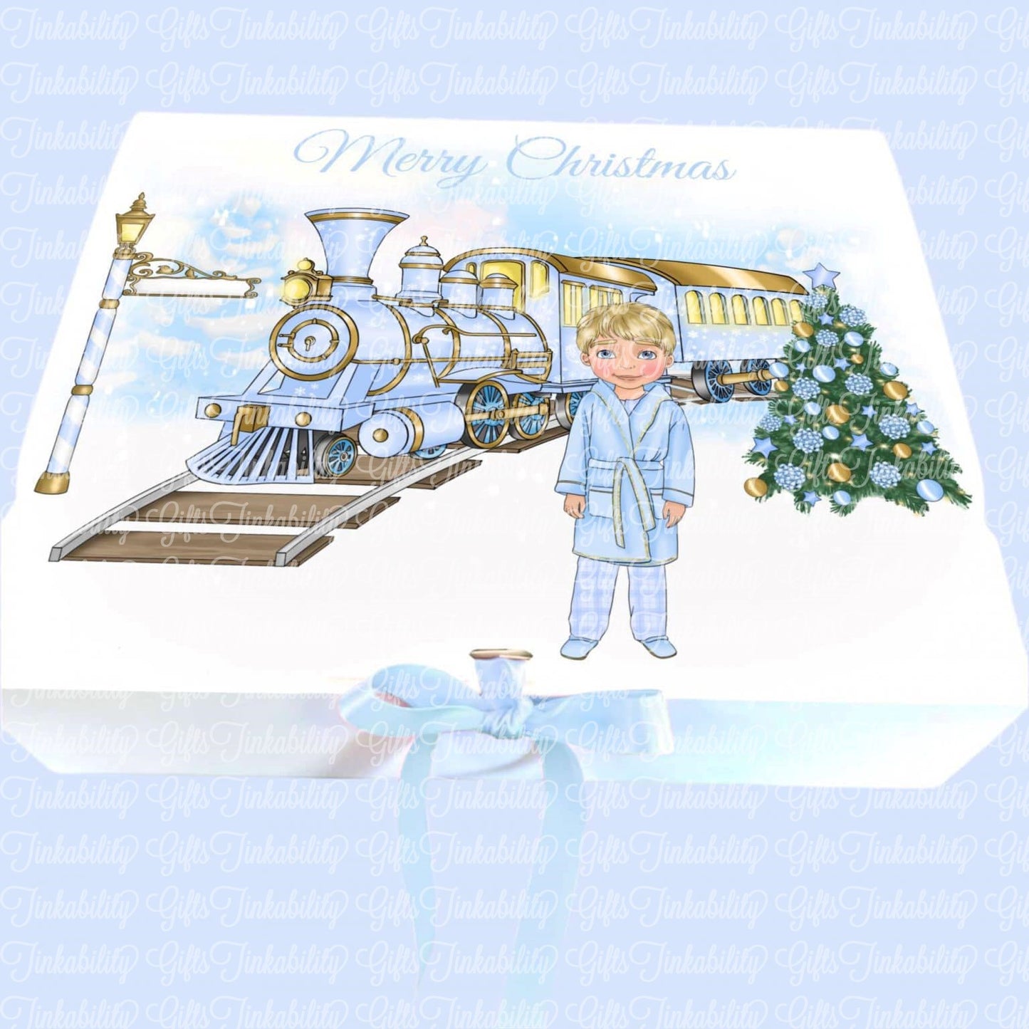 Christmas Express Gift Box with Bow