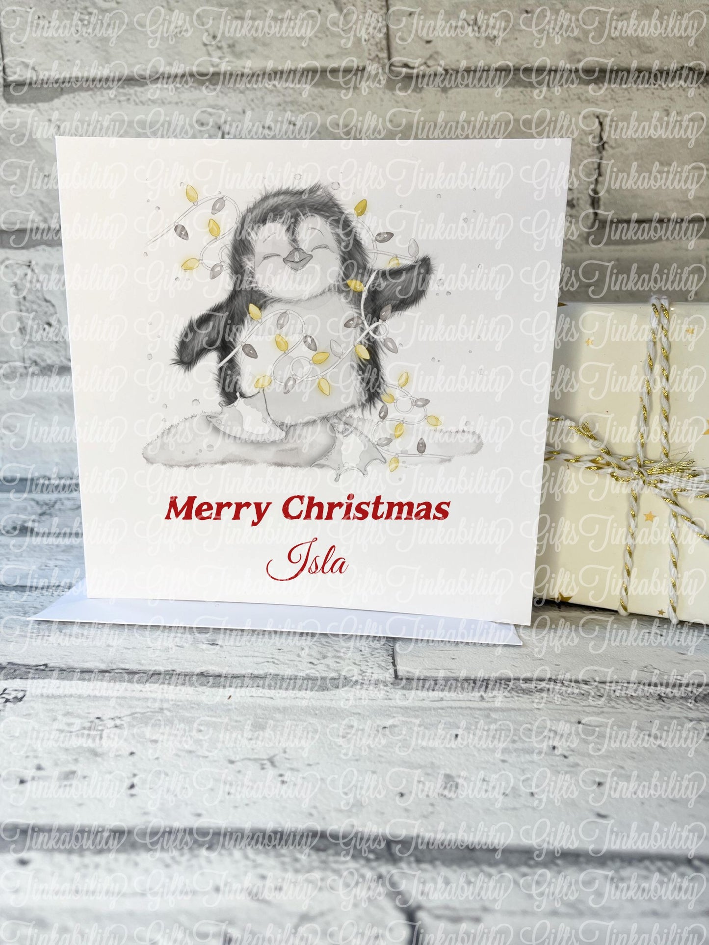 Penguin Christmas Card