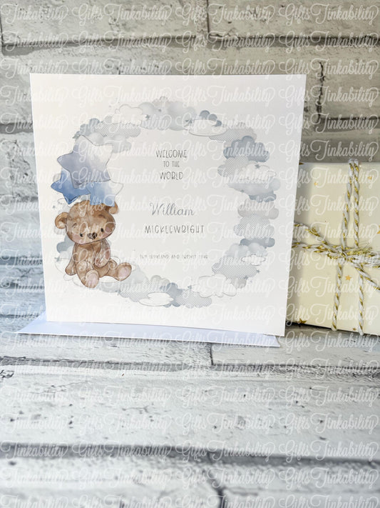 New baby Bear Card