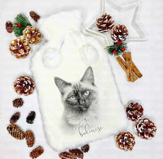 Balinese Cat Hot Water Bottle