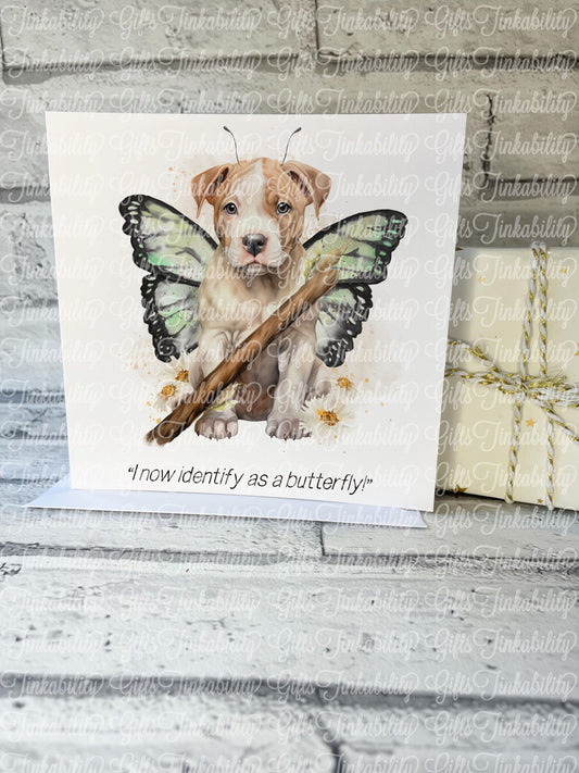 XL Bully Butterfly Card