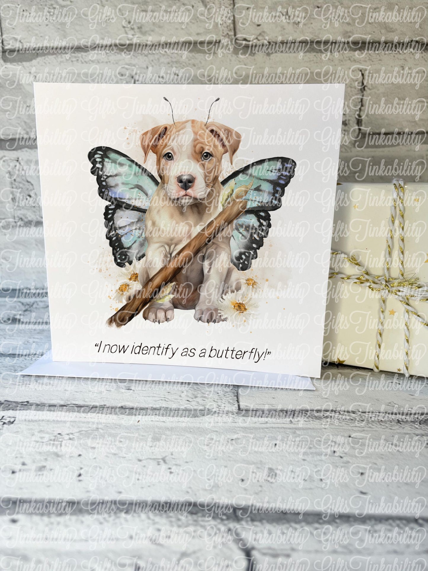 XL Bully Butterfly Card