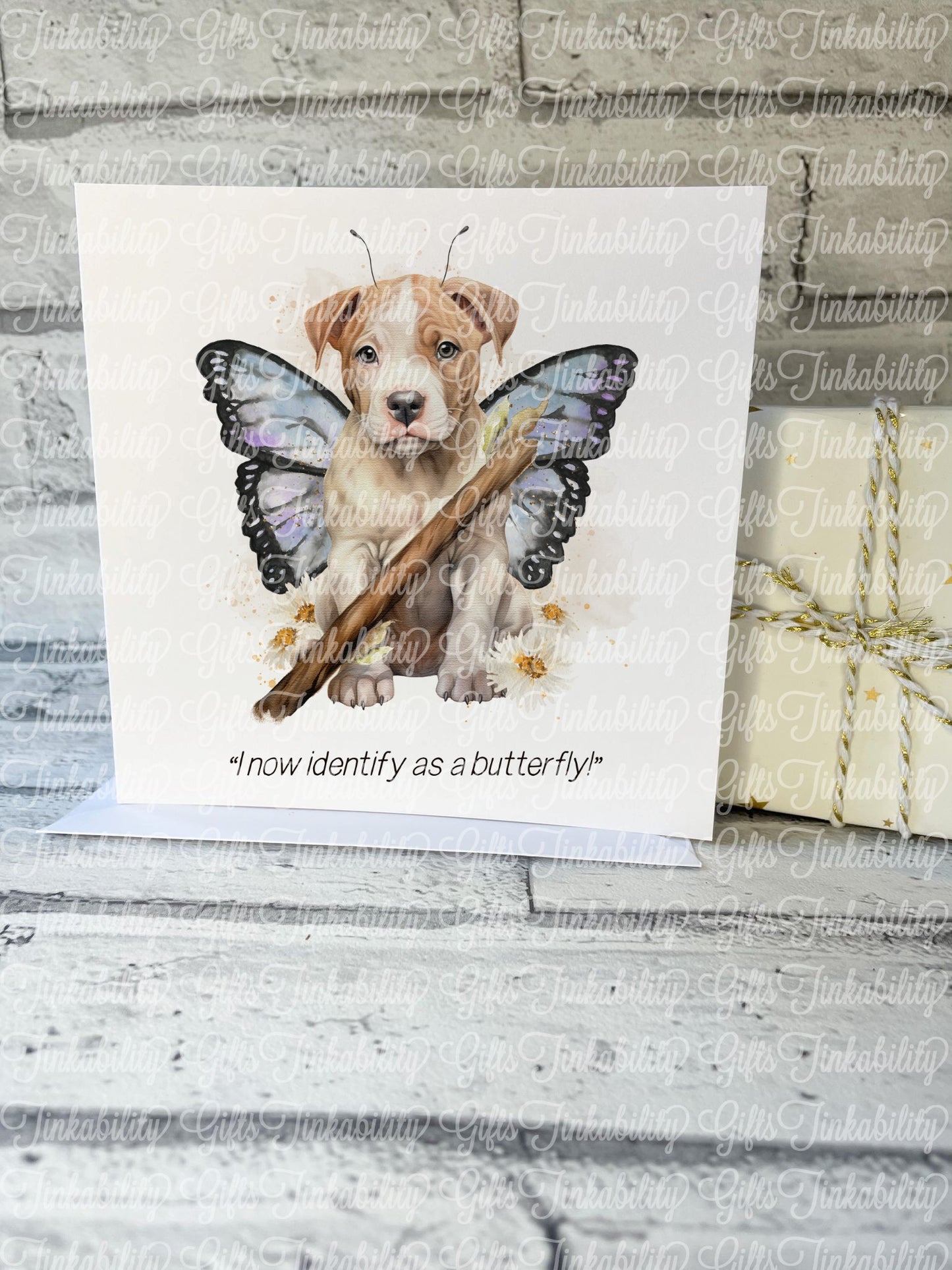 XL Bully Butterfly Card