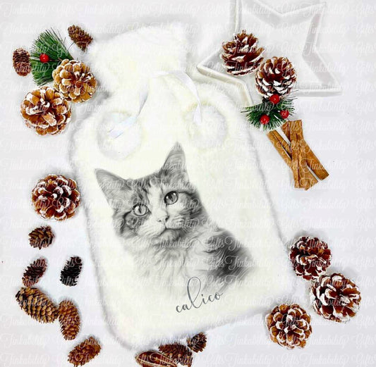 Calico Cat Hot Water Bottle