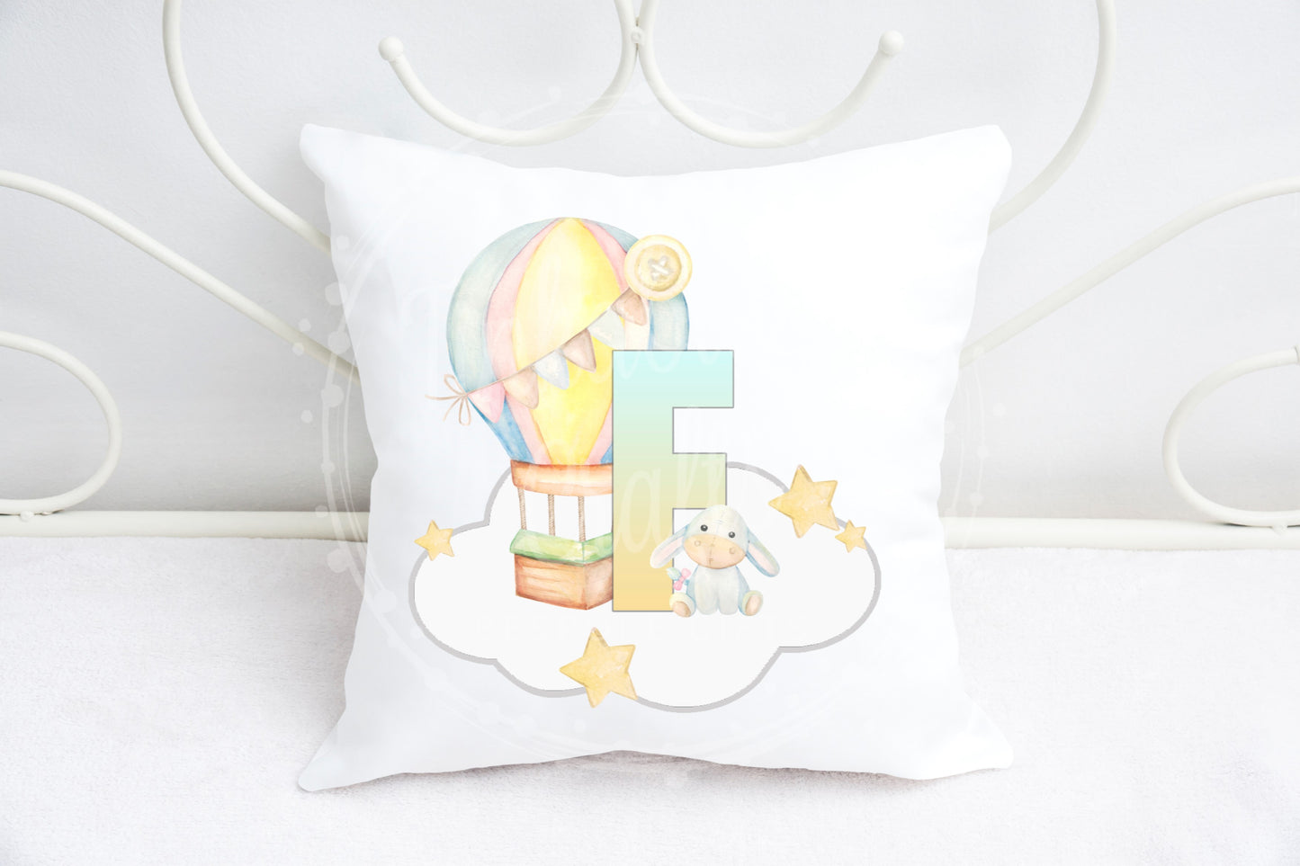 Baby nursery alphabet cushion A-Z