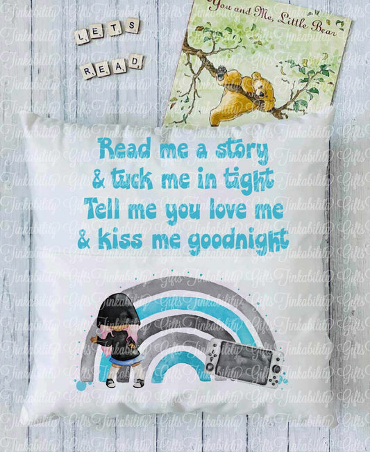 Girls Handheld Controller Personalised Book Cushion