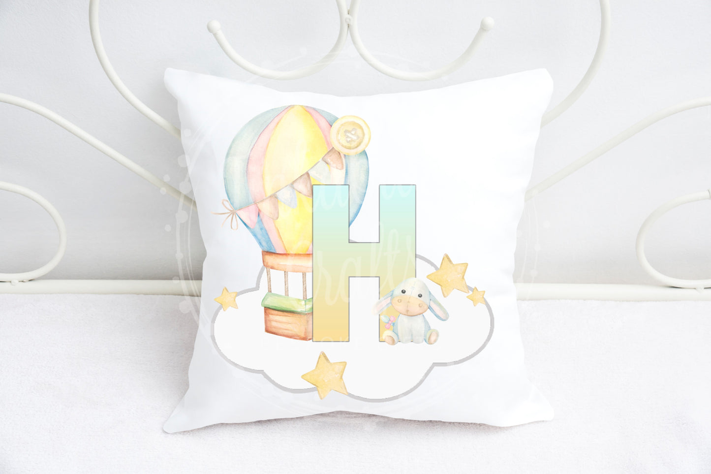 Baby nursery alphabet cushion A-Z