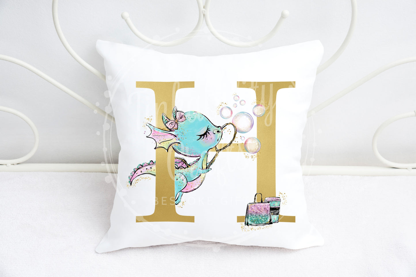 Diva Dragon alphabet cushion A-Z