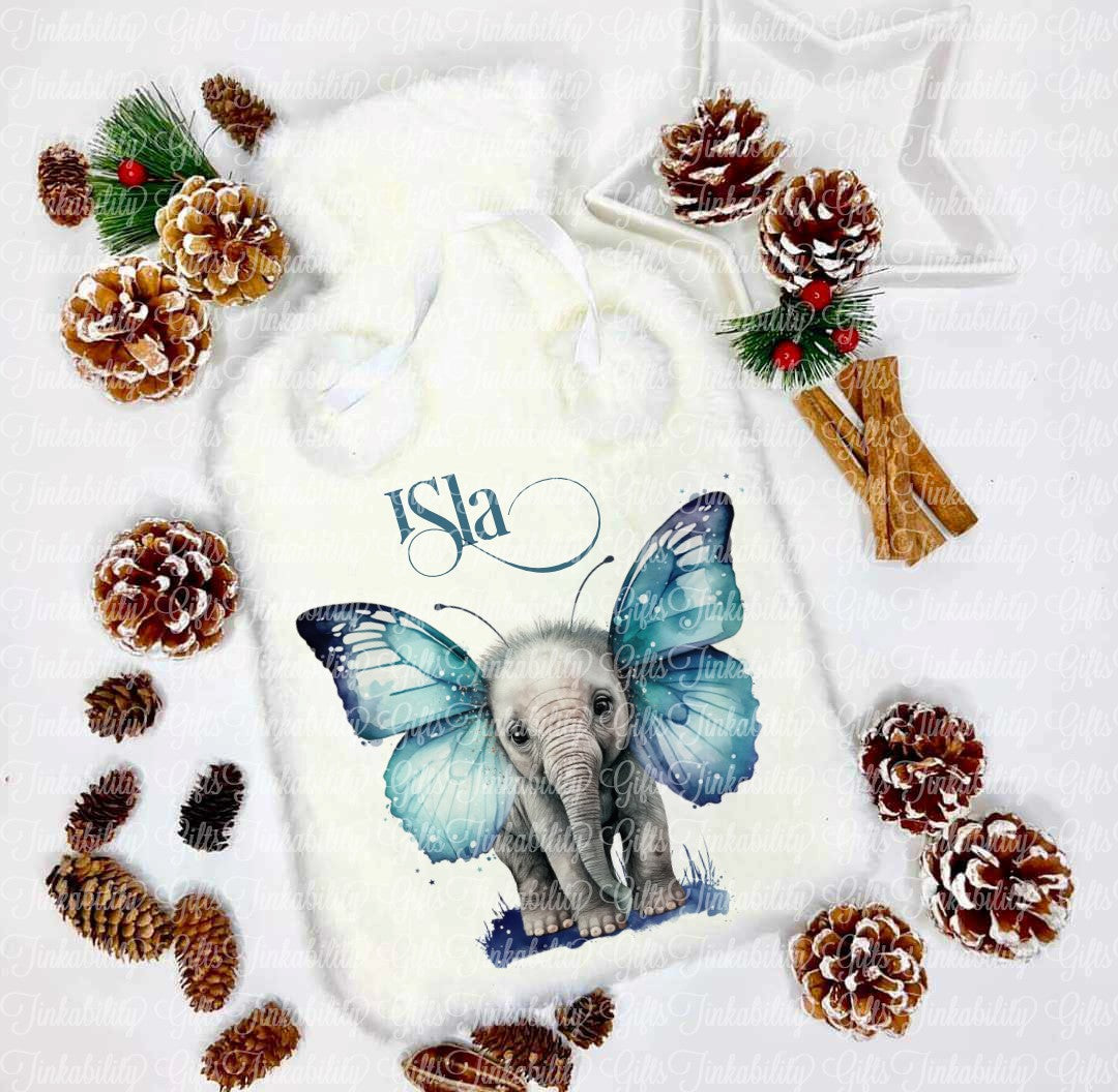 Butterfly Elephant Hot Water Bottle