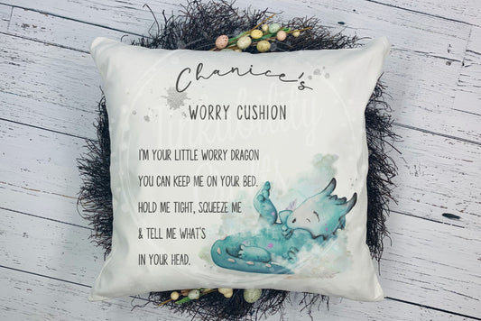 Baby Dragon worry cushion