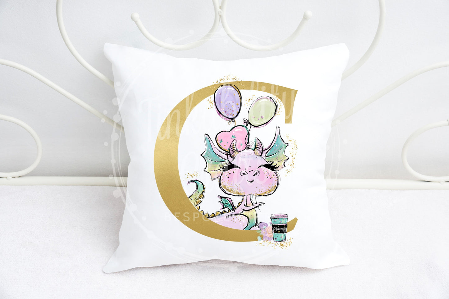 Diva Dragon alphabet cushion A-Z