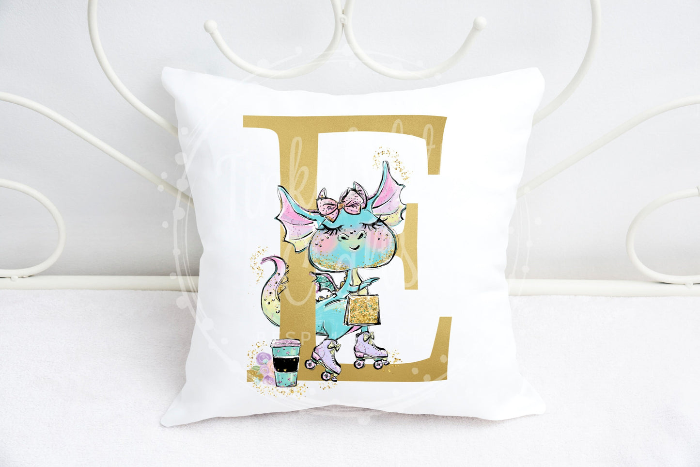 Diva Dragon alphabet cushion A-Z