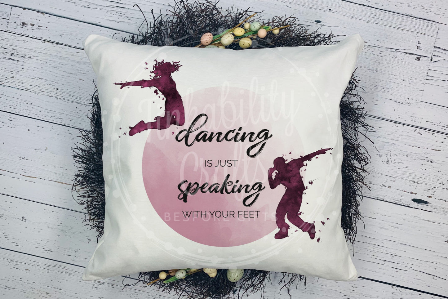 Personalised Dance is Speaking Cushion - Personalised Cushion - Gifts for Birthday's - Gifts for Kids