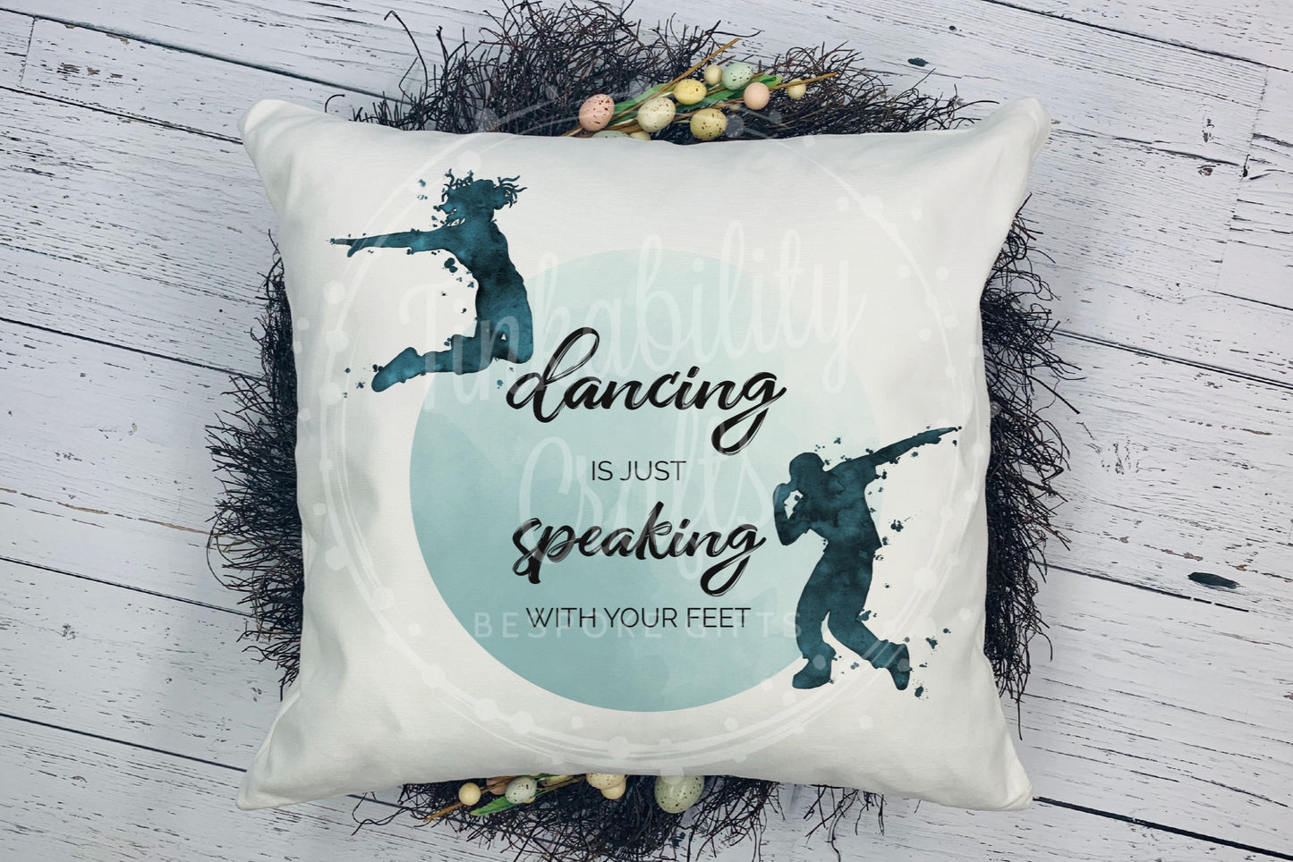 Personalised Dance is Speaking Cushion - Personalised Cushion - Gifts for Birthday's - Gifts for Kids