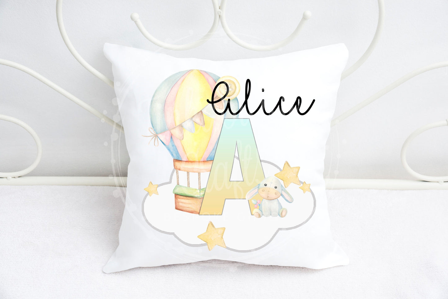 Baby nursery alphabet cushion A-Z