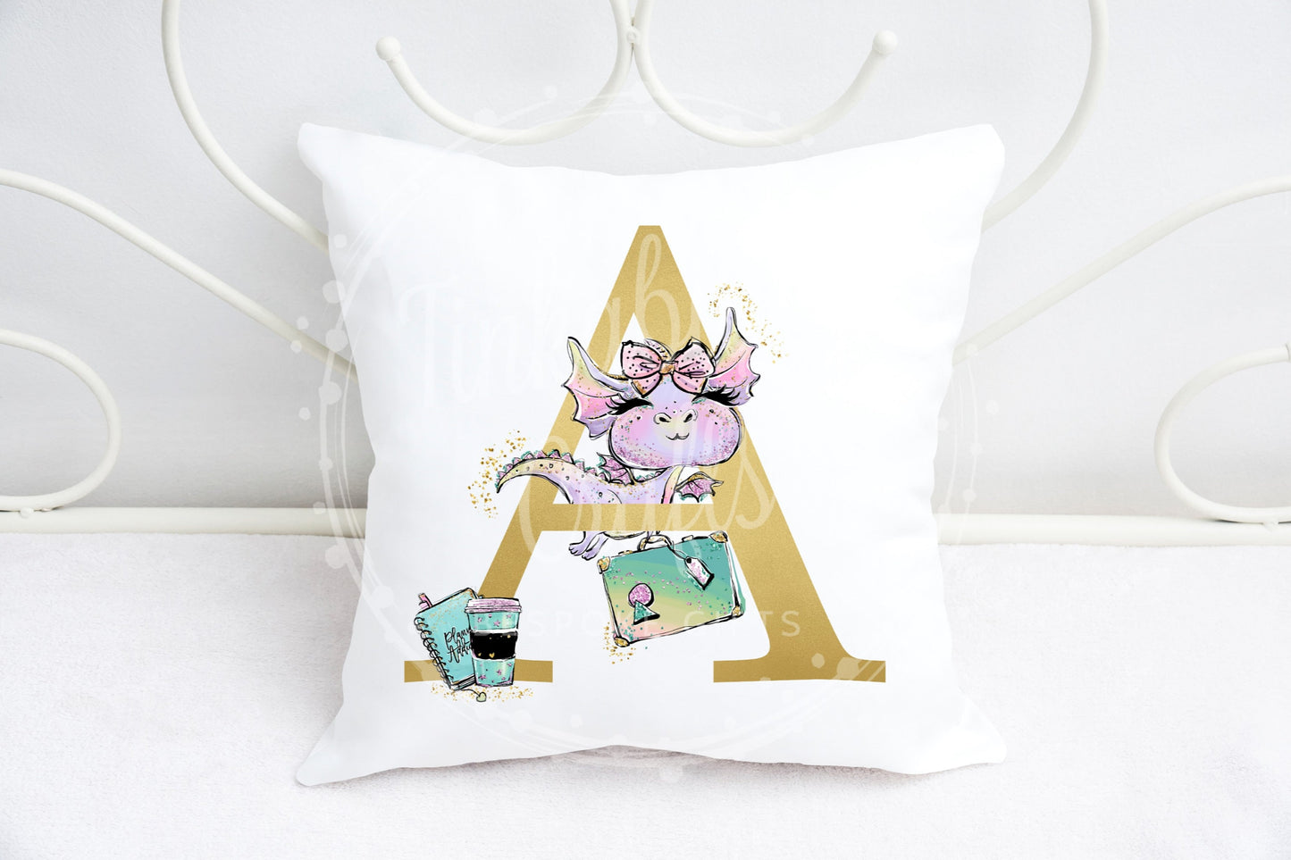 Diva Dragon alphabet cushion A-Z