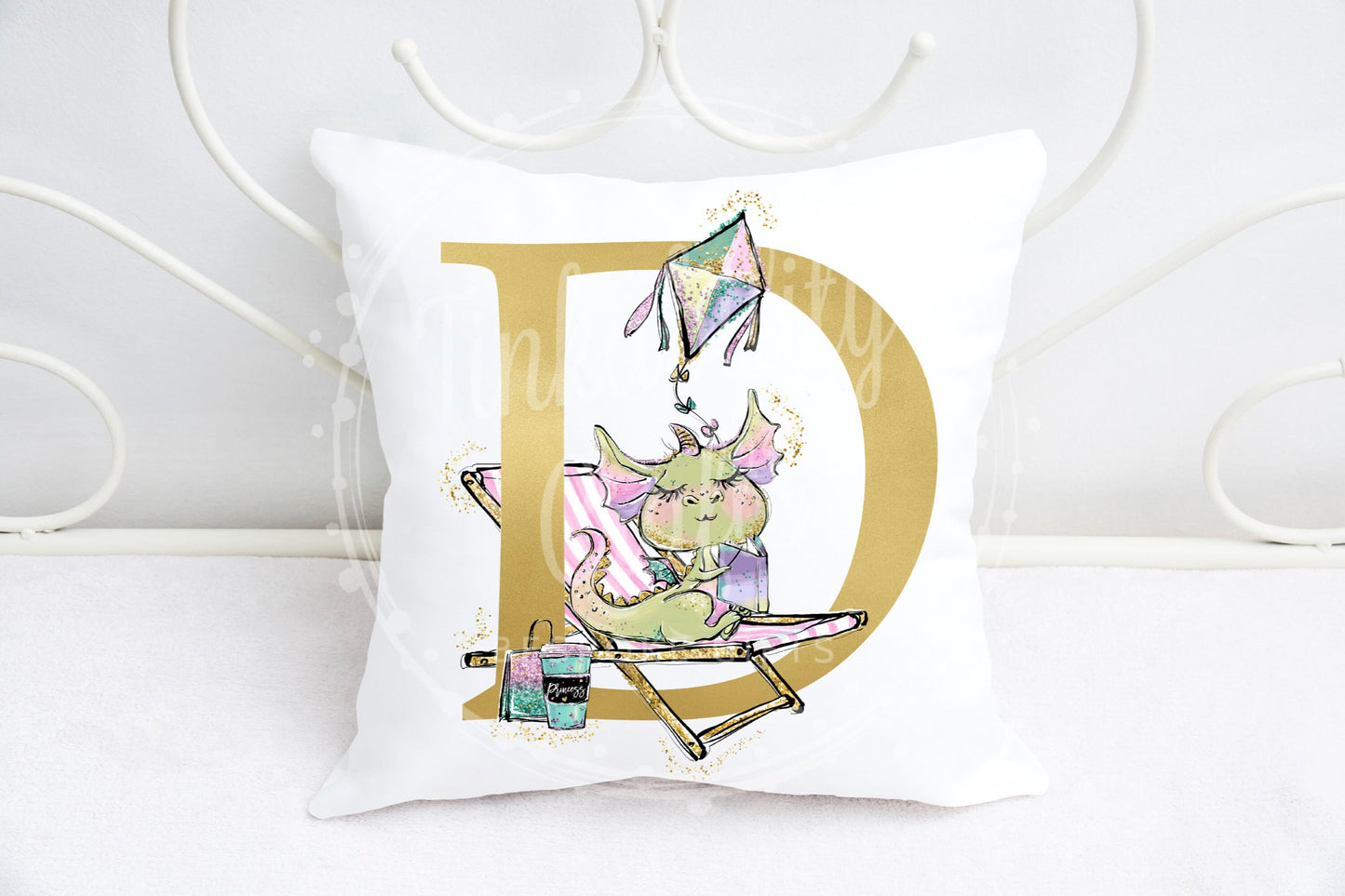 Diva Dragon alphabet cushion A-Z