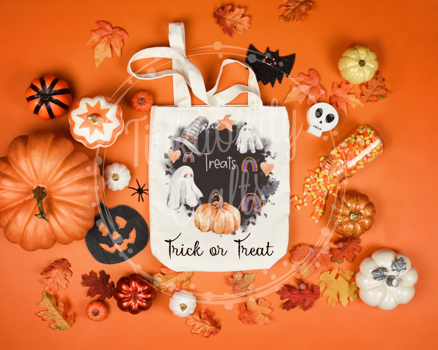 Ghost Trick or Treat Tote Bag