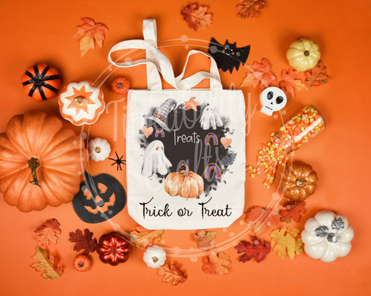 Ghost Trick or Treat Tote Bag