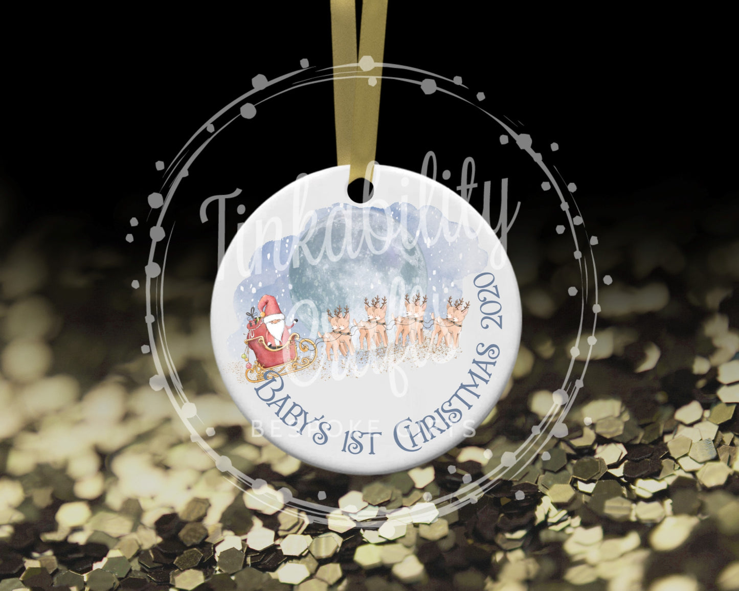 Christmas scene ornament