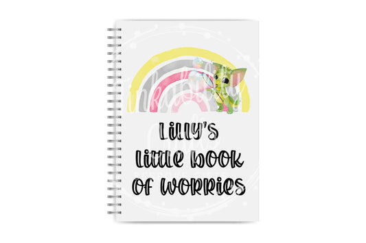 Personalised Notebook, Personalised Journal, Personalised Dragon Rainbow Notebook, Gifts for Birthdays, Gifts for Kids, Secret Journal