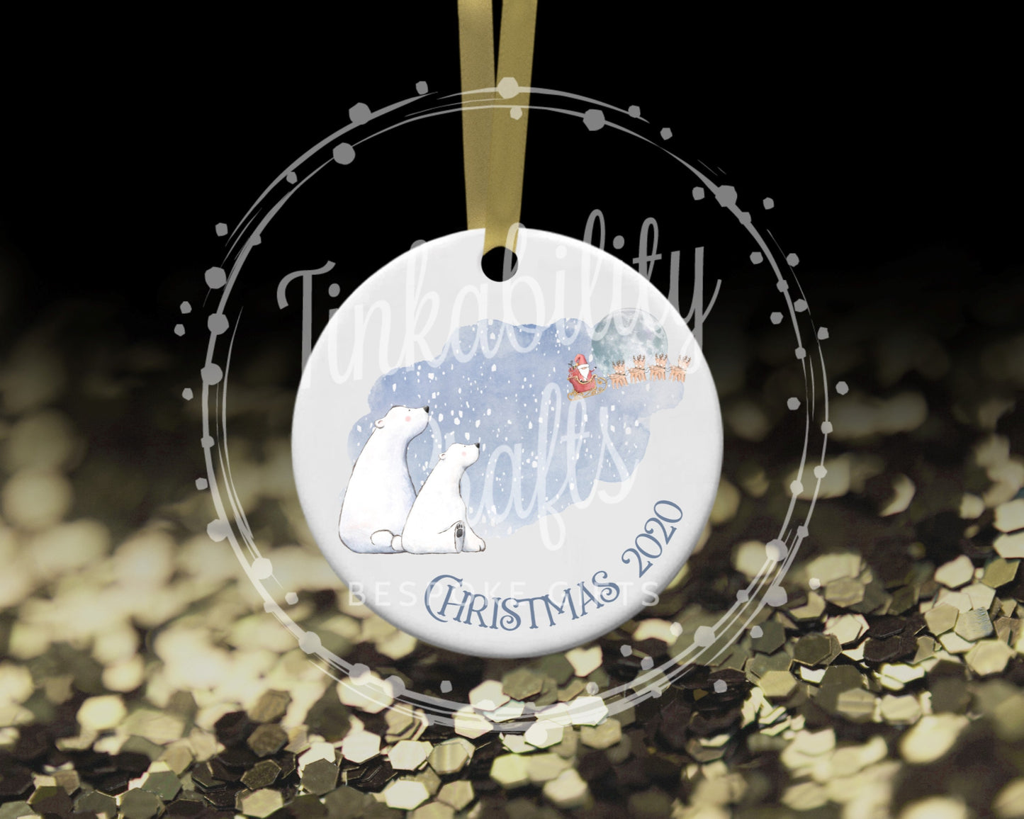 Christmas scene ornament