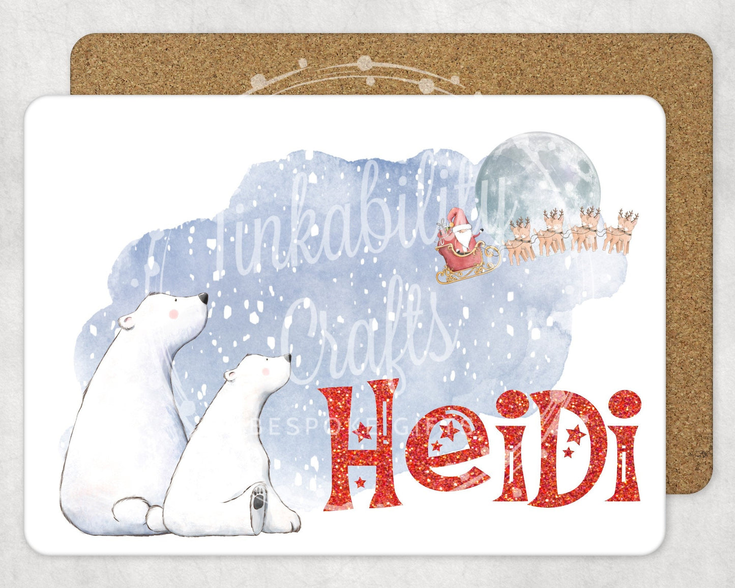 Personalised Christmas Placemat - Personalised Place mat - Gifts for Christmas - Gifts from Santa  - Stocking filler's - Gifts for Kids