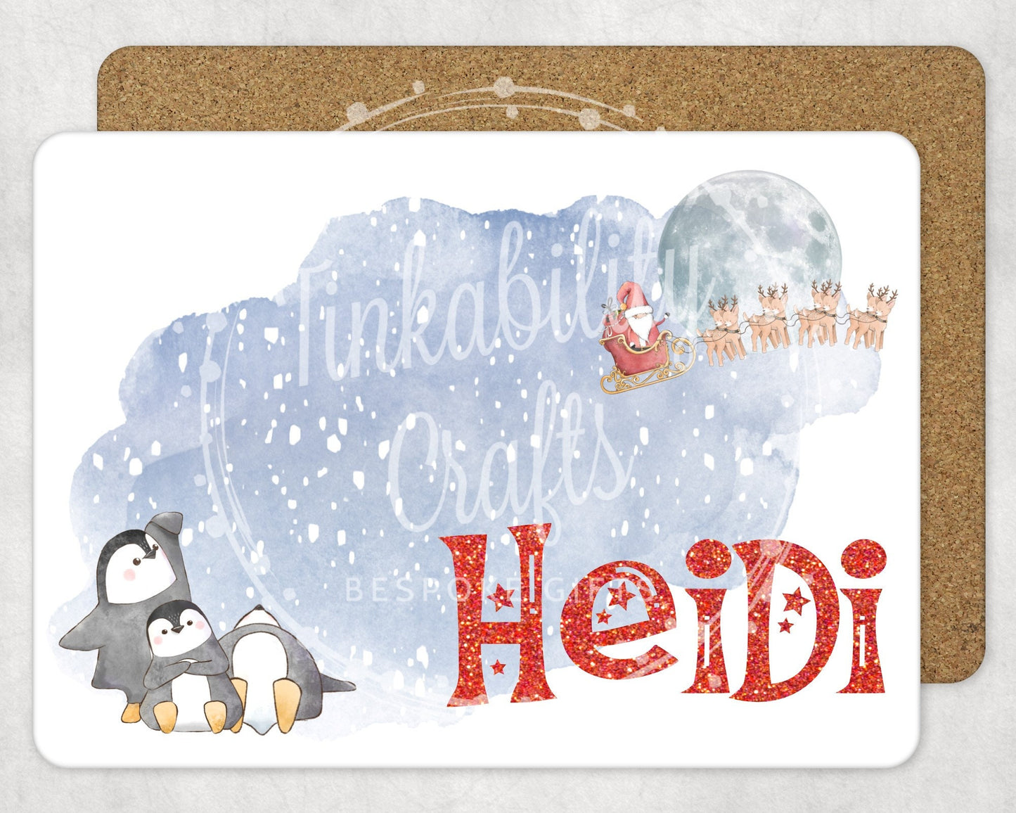 Personalised Christmas Placemat - Personalised Place mat - Gifts for Christmas - Gifts from Santa  - Stocking filler's - Gifts for Kids