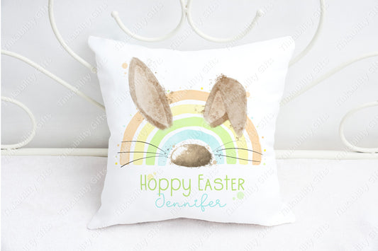 Pastel Bunny bow Plush Cushion