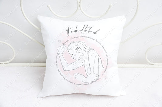 Invisible Illness printed plush cushion