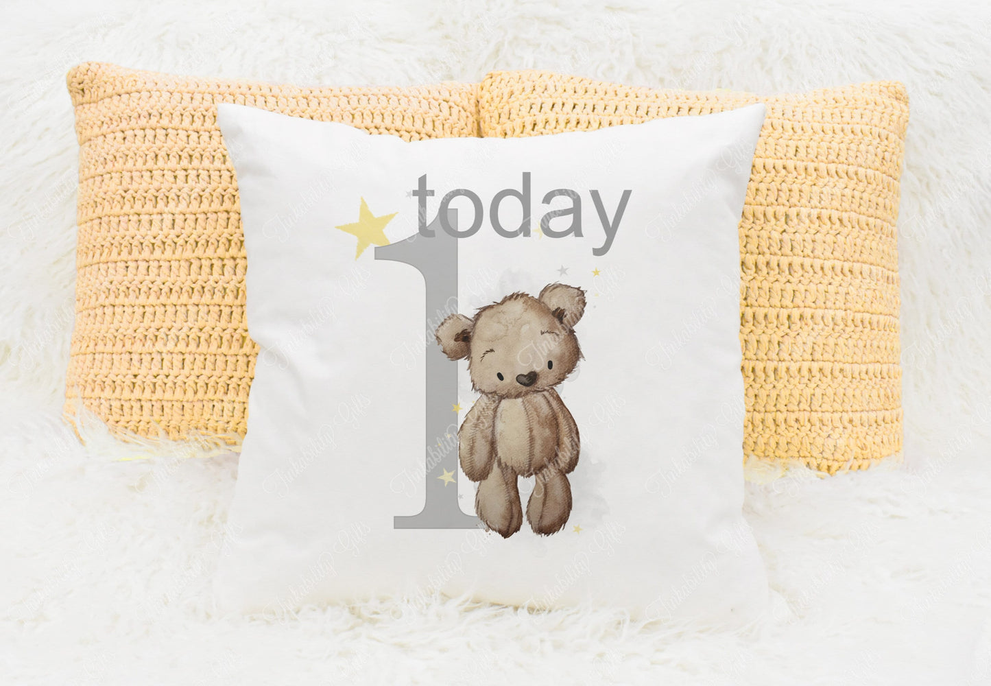 Brown Bear Baby Cushion