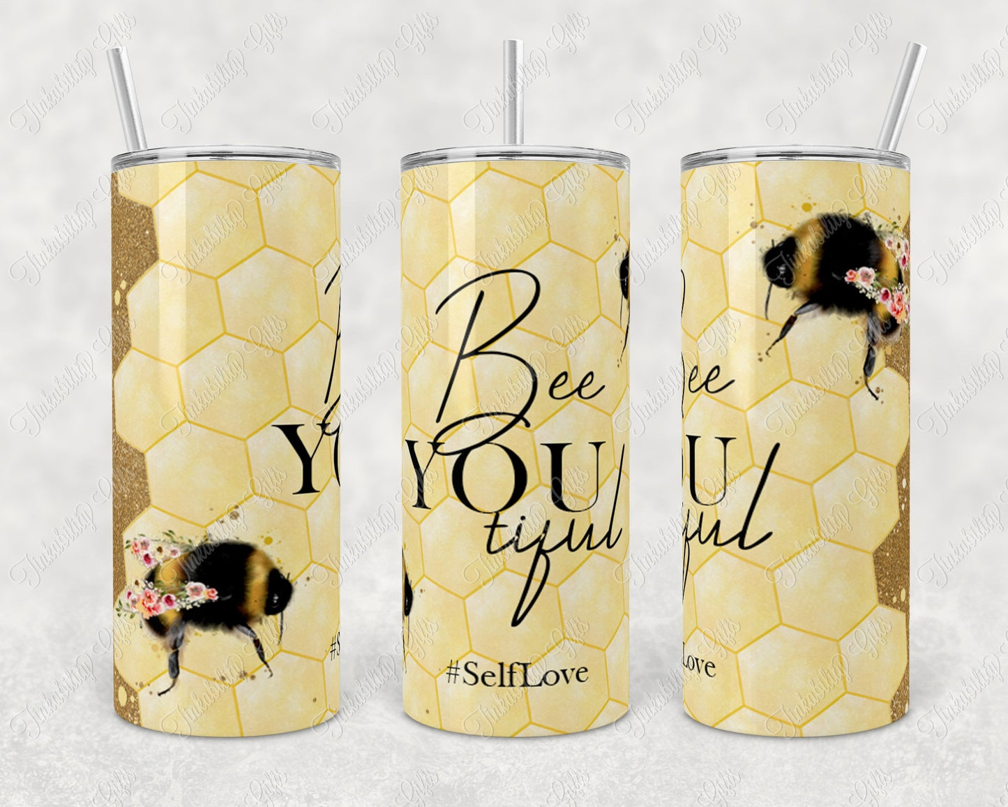 Bee youtiful skinny tumbler