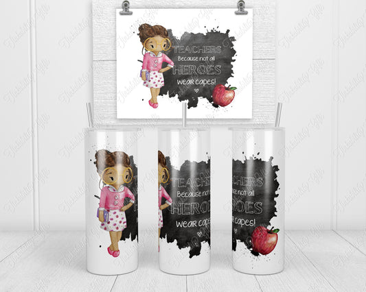 Teacher skinny tumbler - Personalized Tumbler - Gifts for Her - Gifts for Teachers