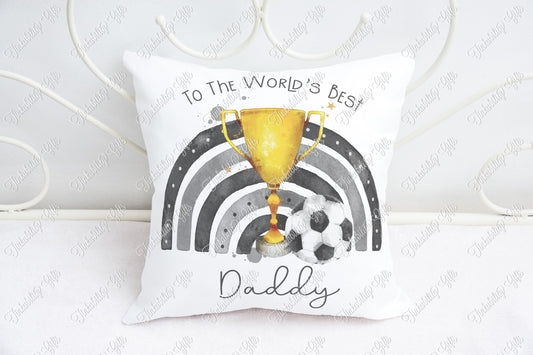 Personalised Football Cushion - Birthday Gift - Gifts for Boys - Personalised Cushion - Father's day gifts - Gifts for Dad's