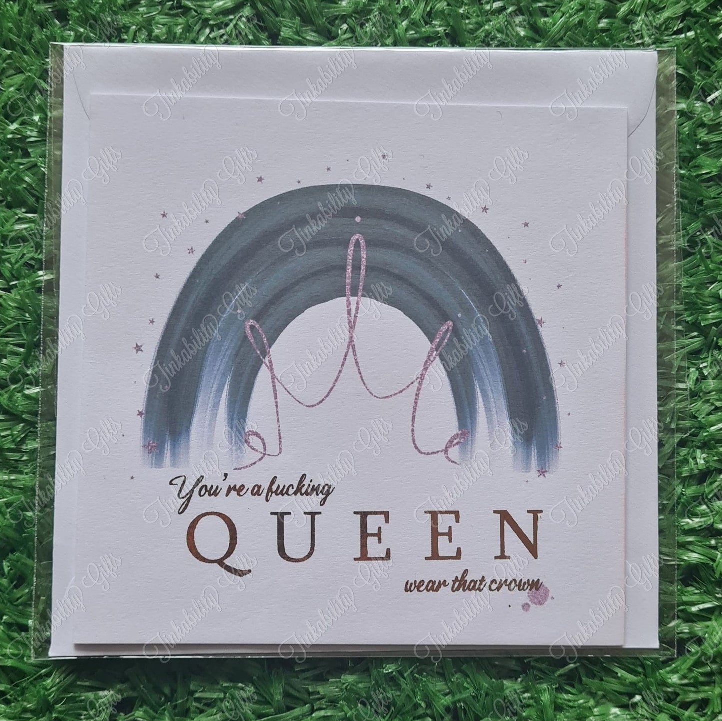 You are a queen greetings card - Birthday card - Personalised card