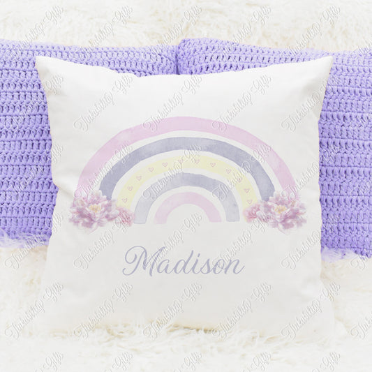 Personalised Pastel Purple Cushion, Personalised Gift, Gifts for Birthdays, Gifts for Kids, Personalised Cushion, Custom Cushion