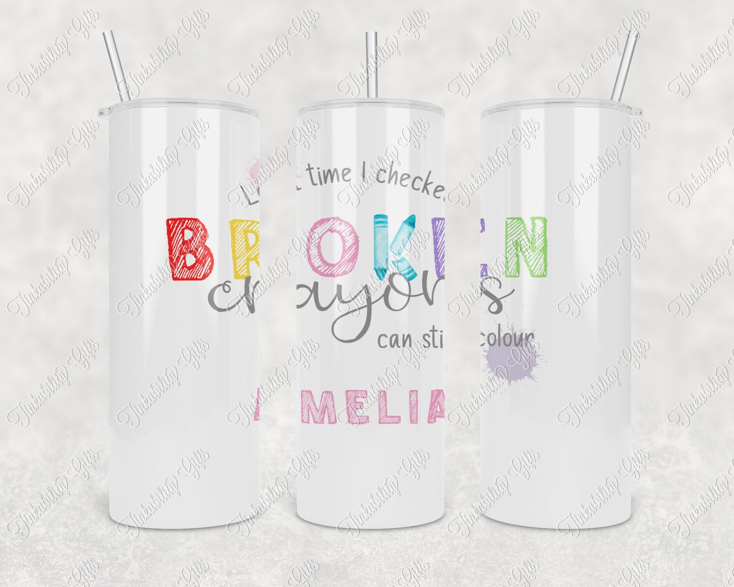 Broken Crayons Insulated Tumbler