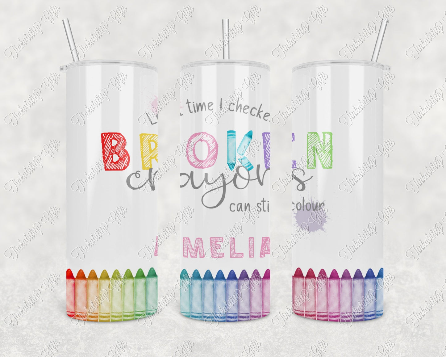 Broken Crayons Insulated Tumbler