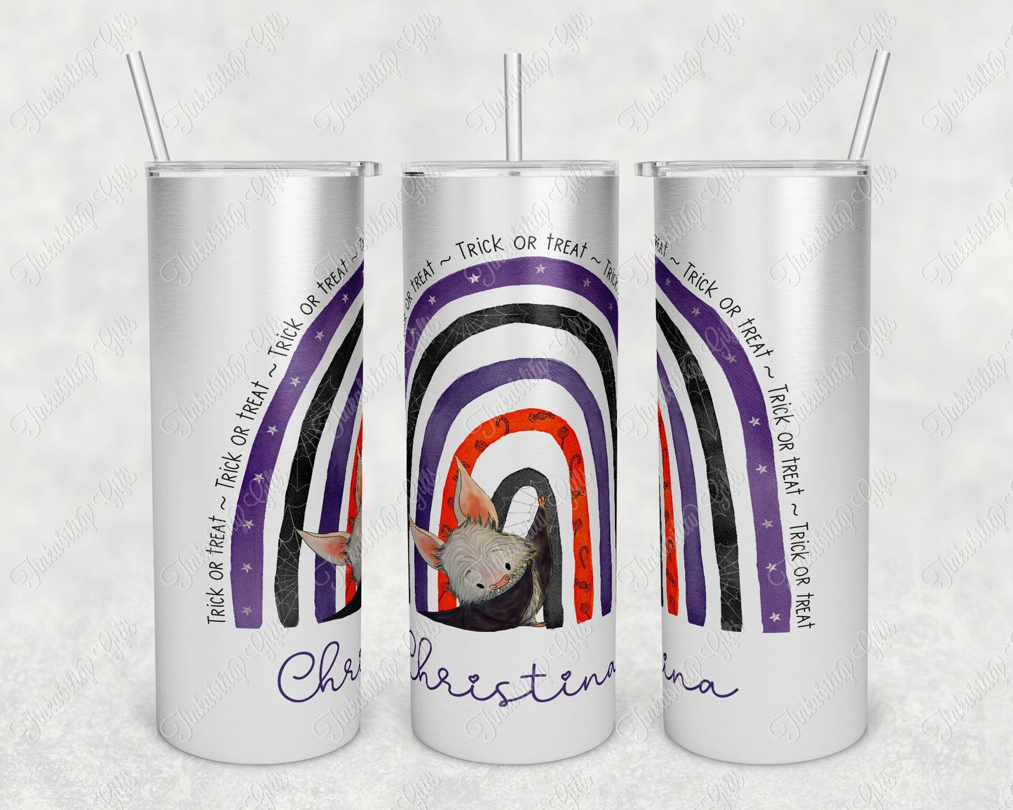 Bat Rainbow Insulated Tumbler