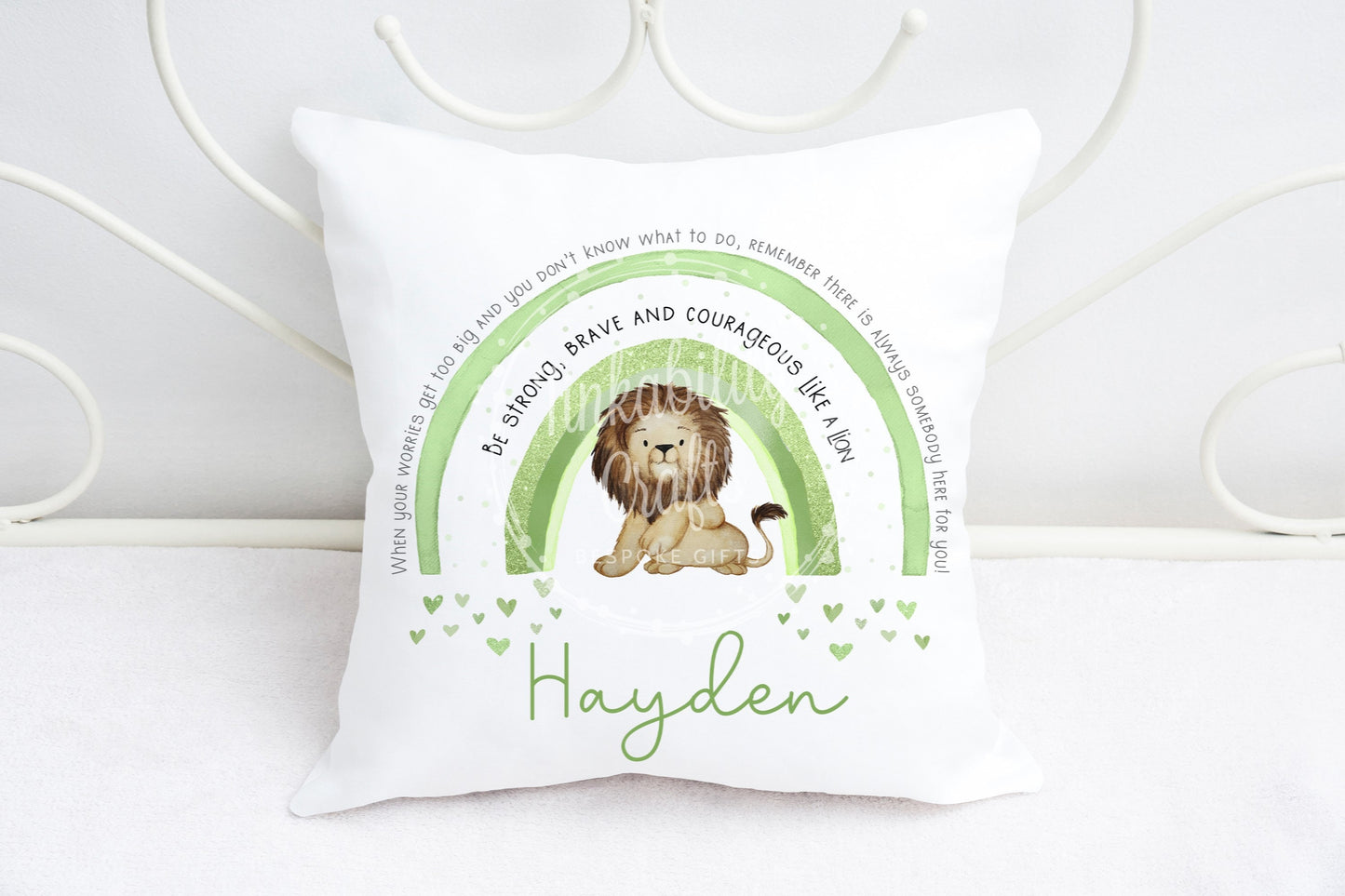 Personalised Lion Plush Cushion, Personalised Gift, Gifts for Birthdays, Gifts for Kids, Gifts for Christmas