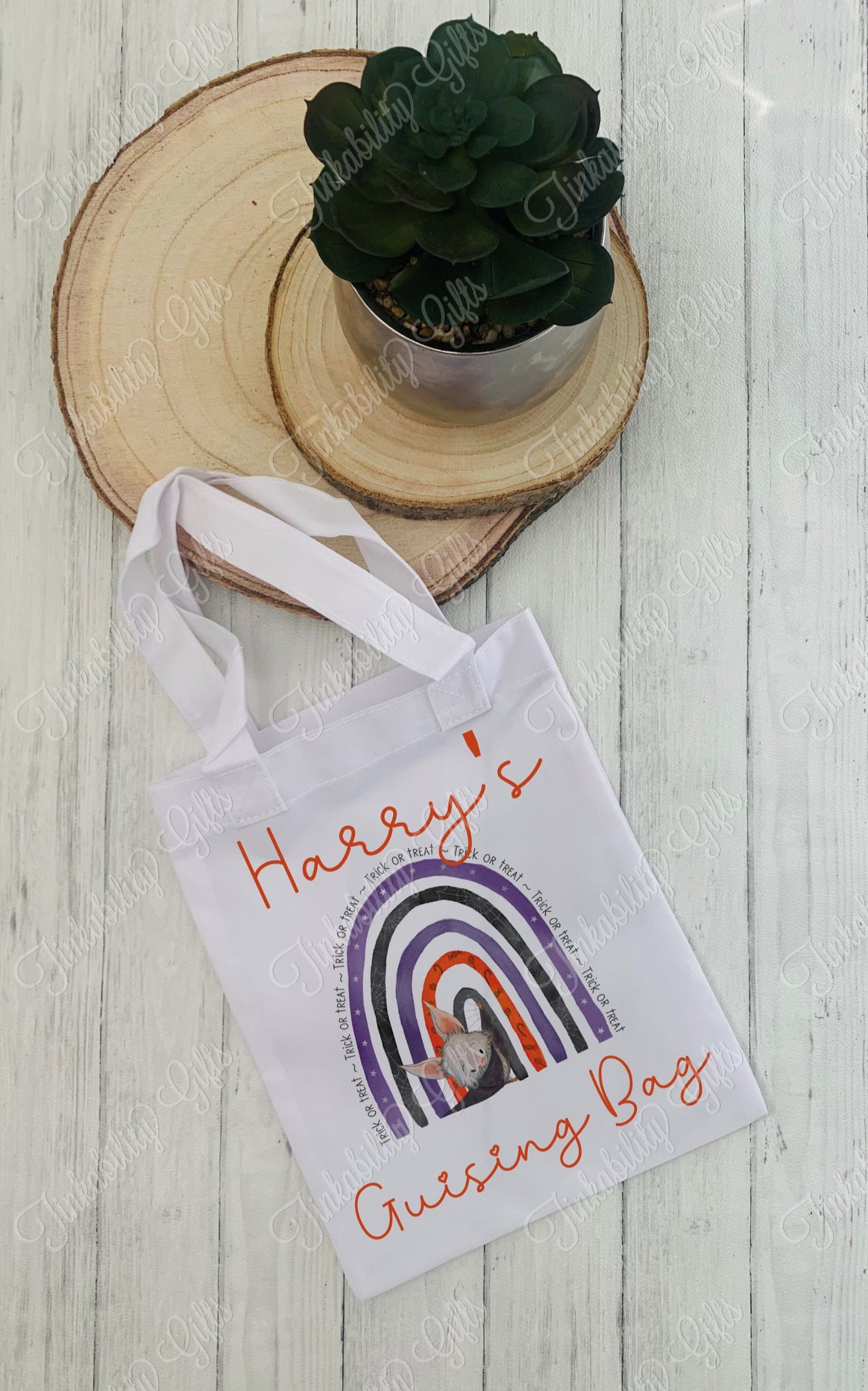 Bat Rainbow Tote Bag