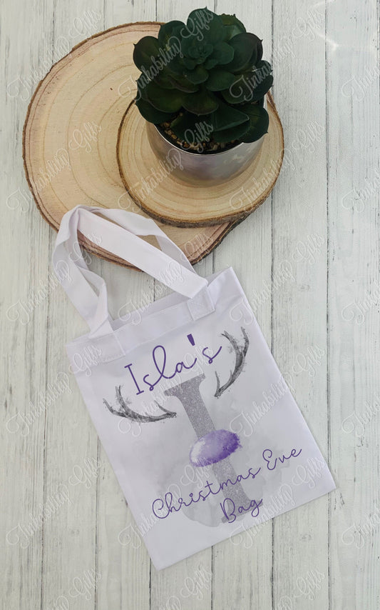 Personalised Antler Alphabet Tote Bag