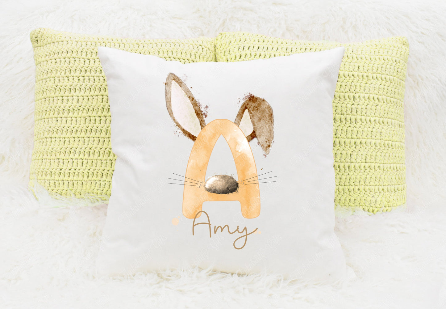 Bunny alphabet cushion A-Z