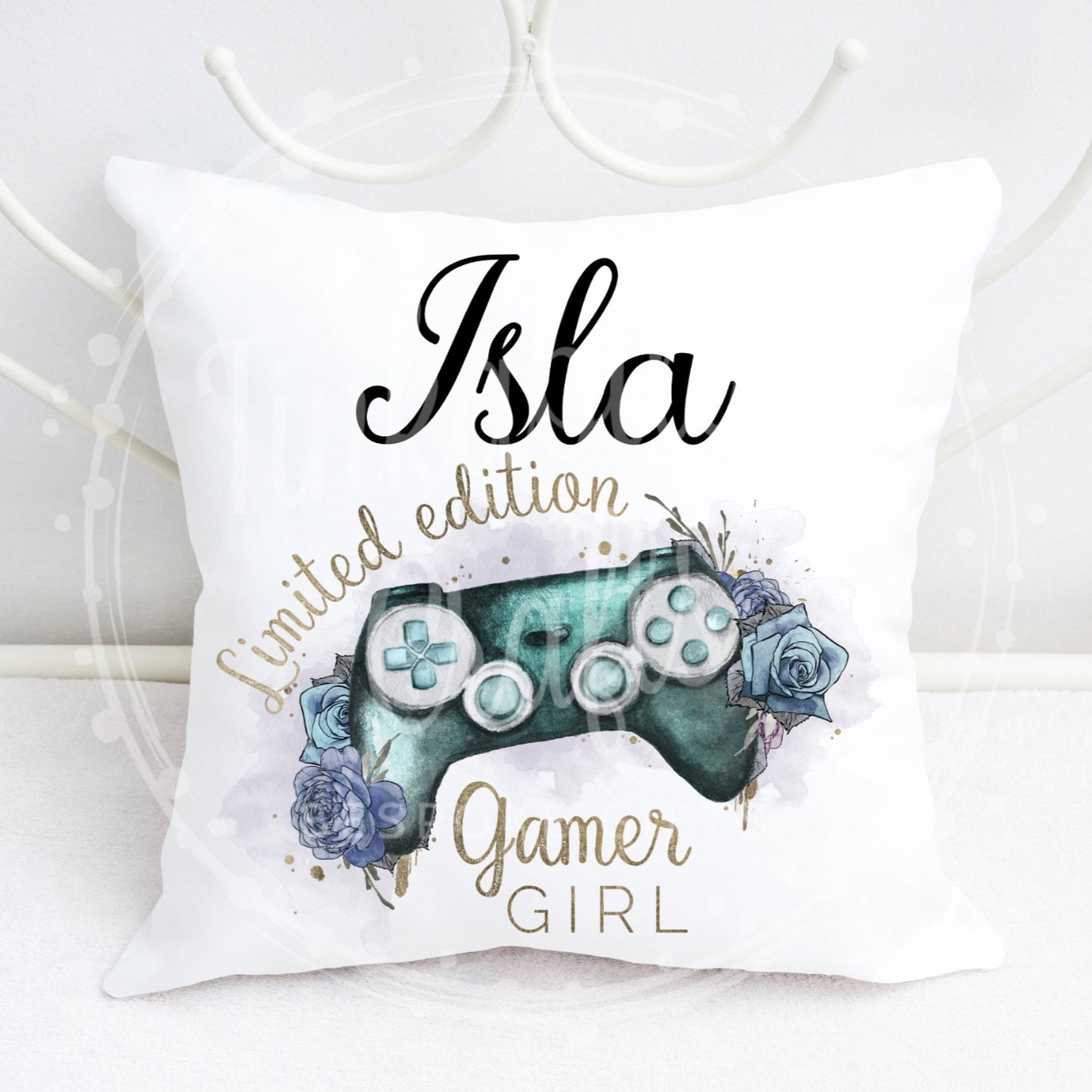 Personalised Turquoise Game Controller Plush Cushion, Personalised Gift, Gifts for Birthdays,Gifts for Kids, Gifts for Boys, Gifts for Girls